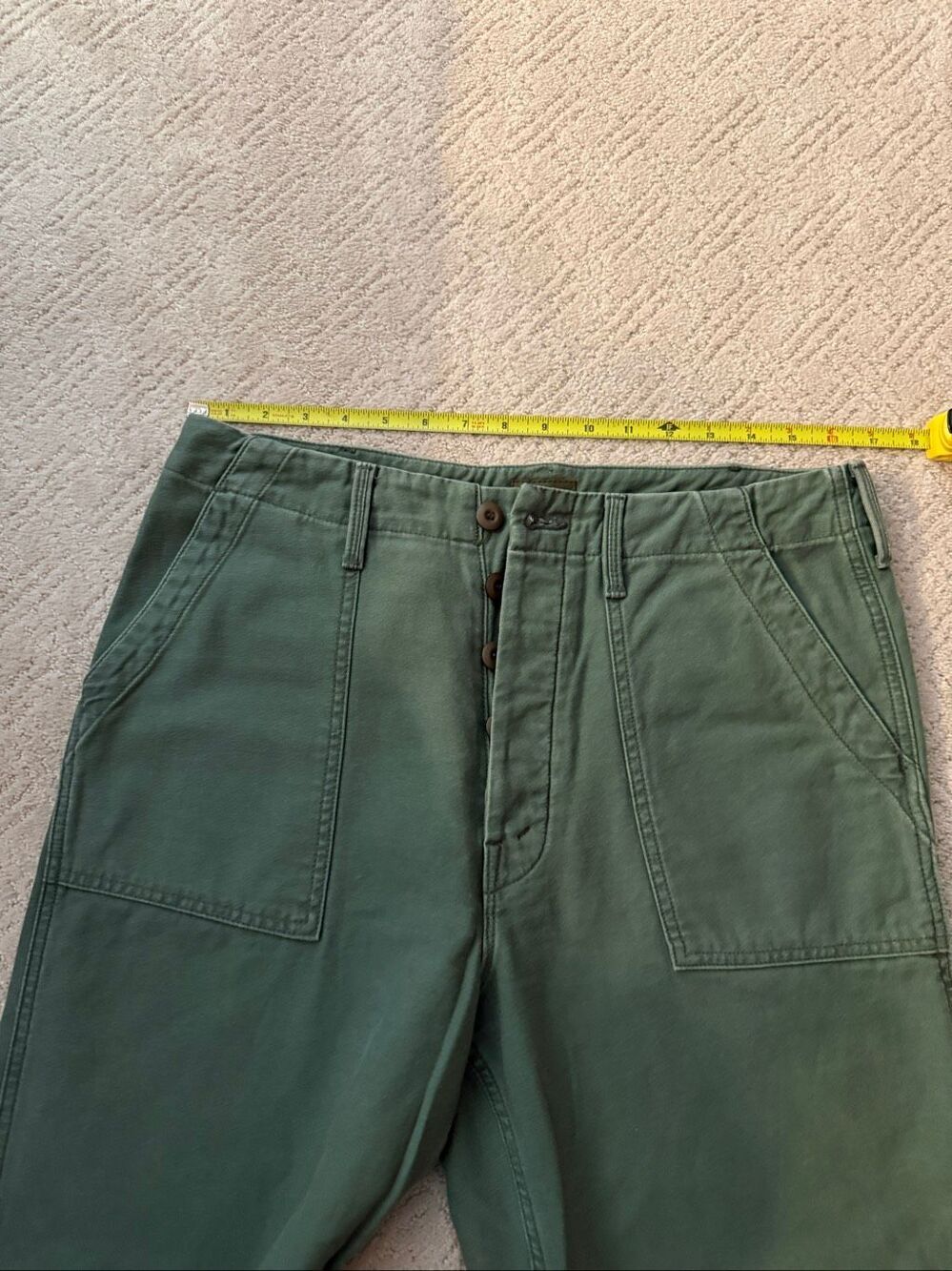 Mother Patch Pocket Private Ankle Fray in Roger That Size 30 - Picture 4 of 14